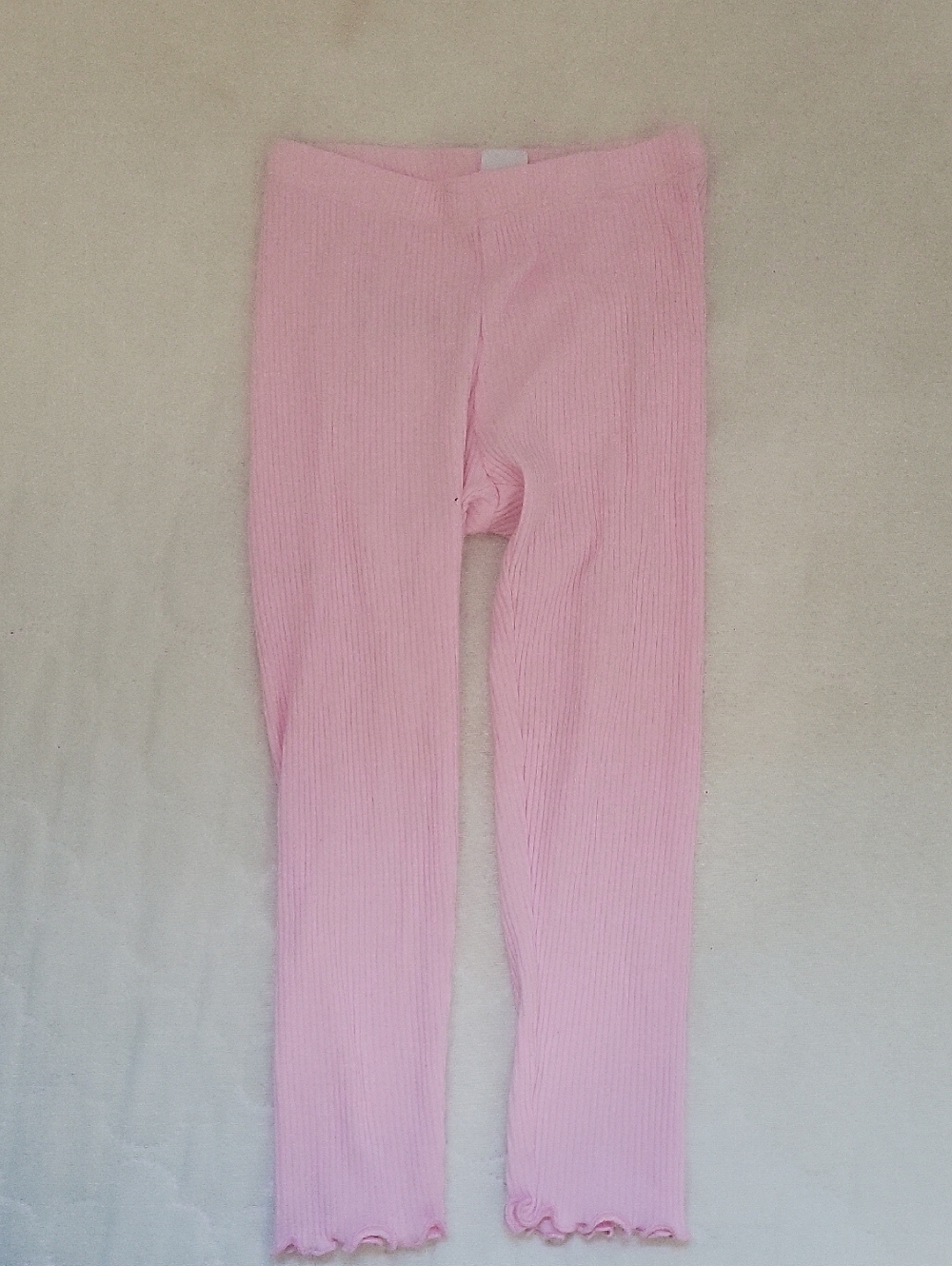 Old Navy Light Pink Ribbed Girls Leggings